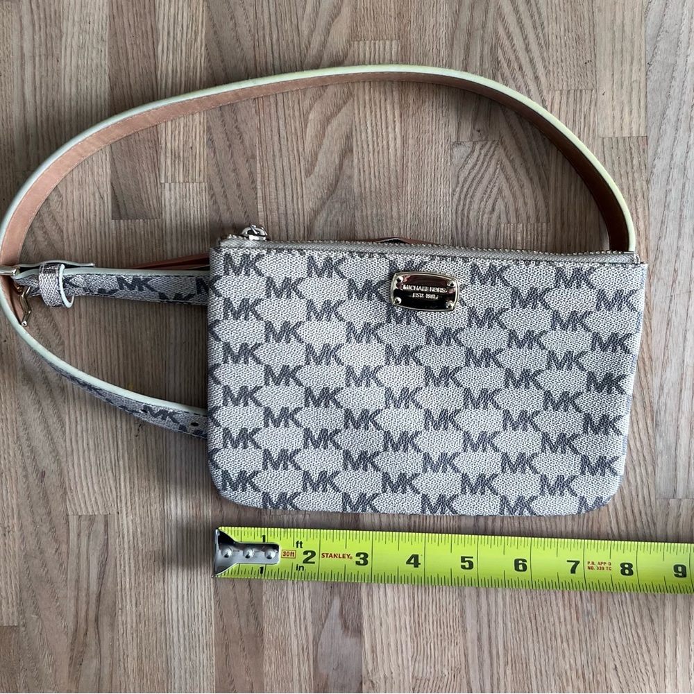 Michael Kors Beige Gray and Tan Women's Small Belt Bag